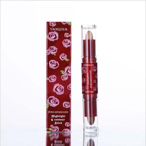 Cross Border Hot Selling 2-in-1 Double Headed Dual Purpose Concealer Pen 8503 Highlight Shading Pen Concealer