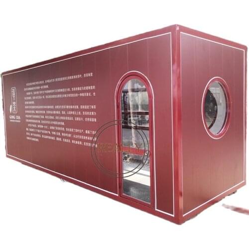 4.6m Container shape food trailer snack drinks street vending shop