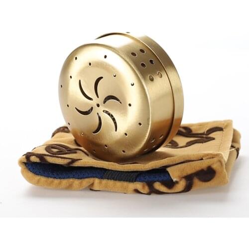 High Quality Pure Copper Moxa Box Can Container with Moxibustion Box Acupuncture Massage Moxibustion Moxa Roll Box