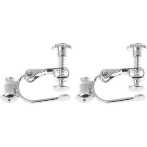 1 Pair DIY Earring Converters For No-pierced Ears Turn Any Stud Into A Clip-On L4ME