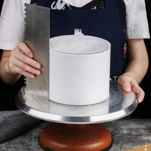 1pc Cake Scraper Stainless Steel Icing Smoother Cake Smoother Cake Tools Fondant Cake Edge Decorating Tools Sugar Craft，CS-30