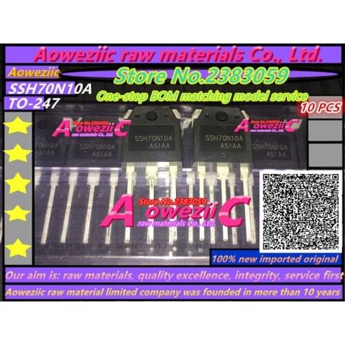 Aoweziic 100% new imported original SSH70N10A SSH70N10 TO-247 high current field effect transistor 70A 100V