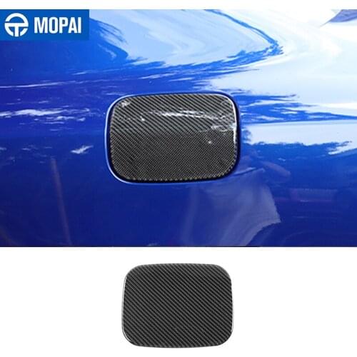 MOPAI Car Stickers for Dodge Charger 2015+ Carbon Fiber Car Oil Fuel Tank Cover Decoration Accessories for Dodge Charger 2015