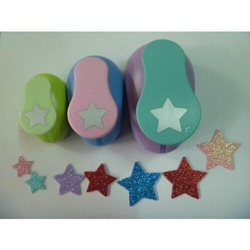 Free shipping 3pcs (1 inch+1.5 inch+2 inch) star eva punches Craft Scrapbooking punch foam paper puncher craft punch
