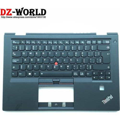 C Cover Palmrest Upper Case With Canadian French Backlit Keyboard for Lenovo Thinkpad X1 Carbon 4th Gen 4 Laptop 01AV195 01AV156