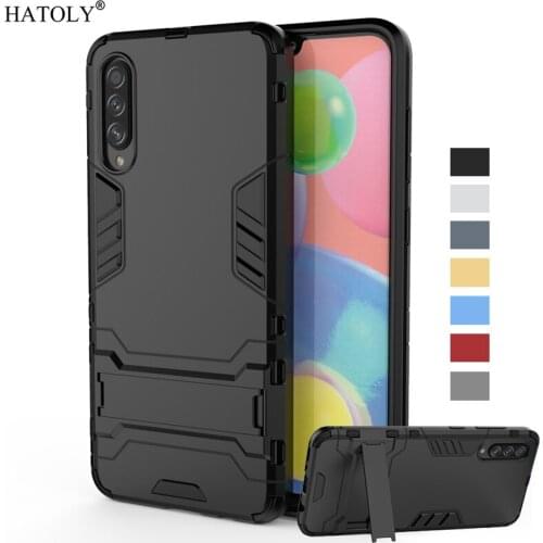 For Cover Samsung Galaxy A70S Case Hard PC Armor Stand Back Cover For Samsung A70S Silicone Phone Bumper Case For Samsung A70S
