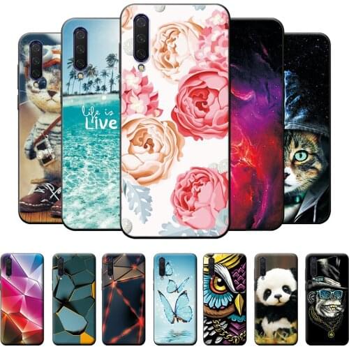 For Xiaomi Mi 9 Lite Case Silicone Soft TPU Phone Cover For Xiaomi Mi 9 Lite Case Fashion Pattern Protective Case Bumper 6.39