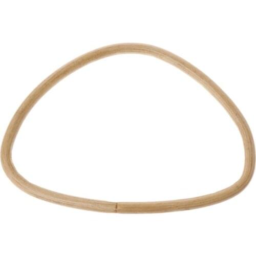 D Shape Bamboo Rattan Handle Purse Frame Handmade Bag Handle DIY Handbag Accessories