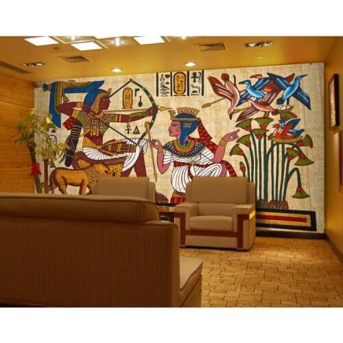 Ancient Egyptian murals Dream living room bedroom TV background wall paper 3D Custom Photo mural wallpaper