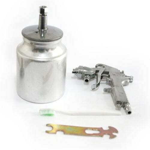 Fixmee 2.5mm Fluid Tip HVLP Gravity Feed Spray Gun Regulator 1/4 Air Inlet Tool 1000cc