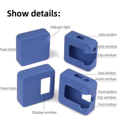 Dirt-resistant Abrasion-resistant Silicone Protective Shell for RODE Wireless Go II microphone Accessories