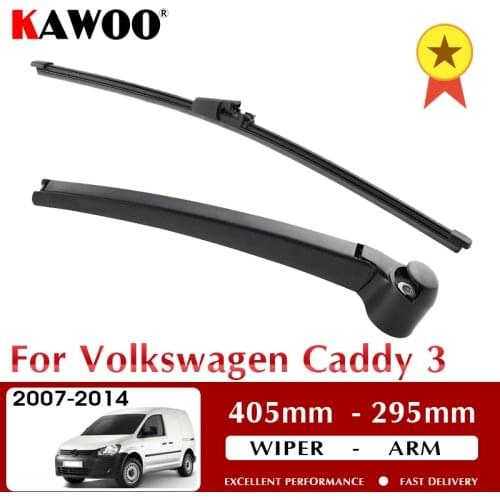 KAWOO Wiper Blade for Rear Back Window Wipers Arm For Volkswagen VW Caddy Hatchback 2007 - 2014 Windscreen Auto Car Wiper Blades
