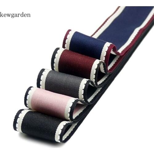Kewgarden Handmade Tape DIY Bow Hair Satin Ribbon Dots Edge Grosgrain Ribbons 38mm 25mm 10mm 1.5" 1" Packing Webbing 20 Yards