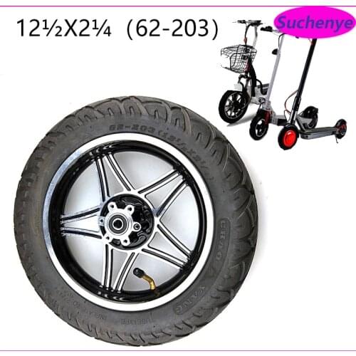 12 inch 12 1/2 X 2 1/4 62-203 wheels with inner tube and alloy rims for Many Gas Electric Scooters and e-Bike Folding bicycle