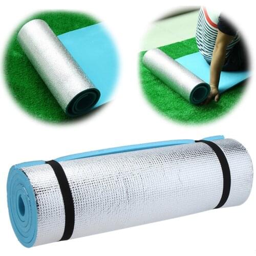 180x50x1cm Outdoor Camping Picnic Mat Beach Sleeping Pad Dampproof Yoga Mattress Collapsible Aluminum Foil Foam Cushion