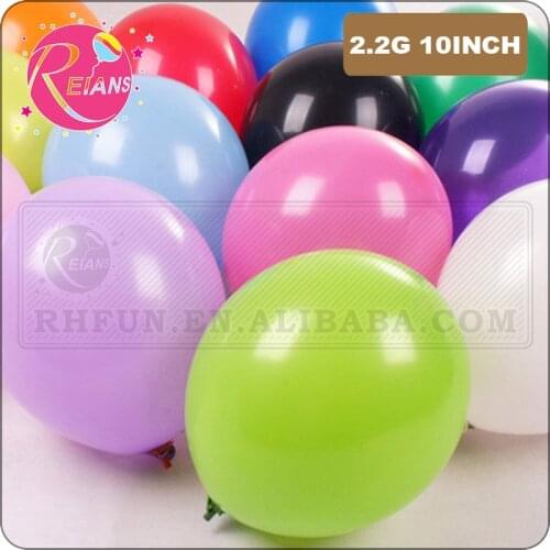 10inch 2.2g Latex Balloon Inflatable Air Balls Childrens Birthday Party Balloons baby shower Wedding Decoration Float Balls