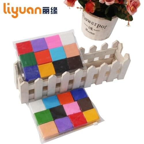 Liyuan 12 Colors/Set Handmade DIY Soft Jewelry Making Polymer Modelling Clay Set Playdough Educational Toys Plasticine for Child