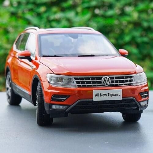 1:18 Original TIGUAN L 2017 Alloy Car Model Diecast Metal Vehicle Boys Toy Collection Souvenir Kid Adult Gift Display Decoration