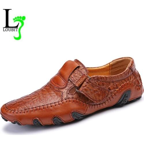 Men Casual Shoes Leather 2017 New Fashion Mens Loafers Driving Shoes Mocassins Spring Autumn Leisure Shoes Man Footwear