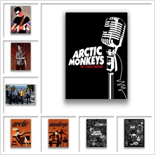 Arctic Monkeys Music Band White Coated Paper Prints Clear Image Livingroom Bedroom Bar Home Art Brand