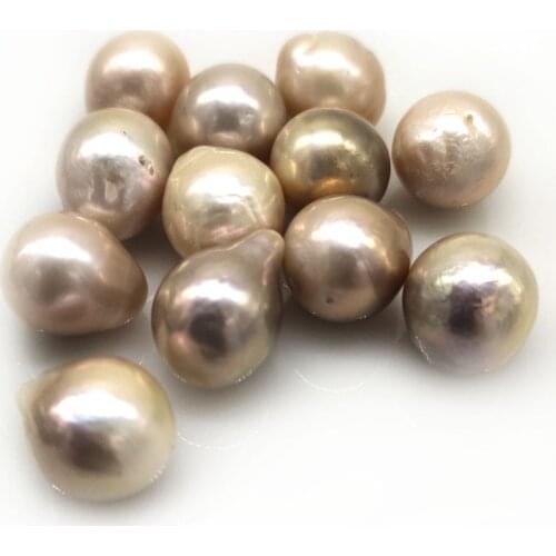 Wholesale AAA High Luster 11-14mm Natural Pink Loose Baroque Pearls