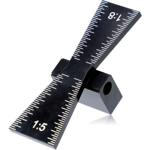 New Aluminum Alloy Dovetail Joint Marker Dovetail Guide Template 1:5 & 1:8 For DIY Wood Joints Gauge Woodworking Measuring Tool