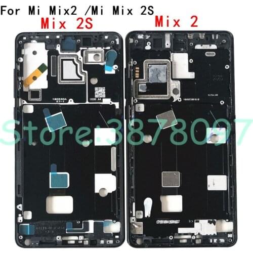 New For Xiaomi Mi Mix 2 mix2 / For Xiaomi Mi Mix 2S mix2S Front Housing Chassis Plate LCD Display Bezel Faceplate Frame+Side key