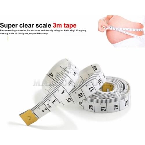 Top Quality Durable Soft 3 Meter 300 CM Sewing Tailor Tape Body Measure Ruler Dressmaking