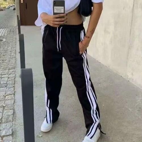 Solid Color Drawstring Joggers Trousers Women Sweatpants Female Slim Plain Sports Running Pants Fitness Workout Clothes