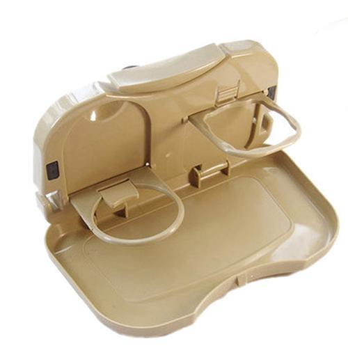 Car Seat Back Organizer Storage Box Fashion Durable Folding Travel Portable Plastic Food Drink Holder Tray Car Kit