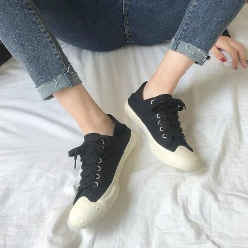 Canvas Shoes Summer 2021 New Fashion Breathable Casual Classic Canvas Shoelace Comfortable Flat Solid Color tenis feminino