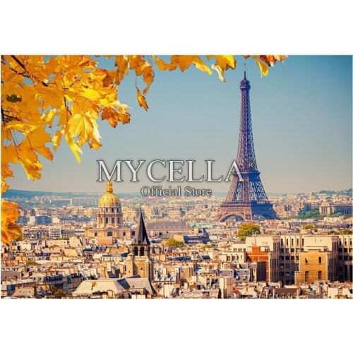 Landscape 5D DIY Diamond Painting Autumn in Paris Monuments Crystal Embroidery Cross Stitch Needlework Full Diamond Mosaic Gift