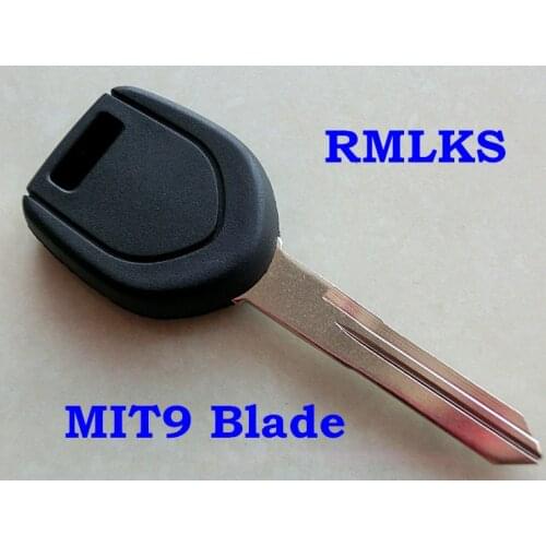 RMLKS RKLMS Uncut Replacement Car Key Shell Transponder Key Fob MIT9 Blade Fit For Mitsubishi Eclipse Galant Chip Key Blank