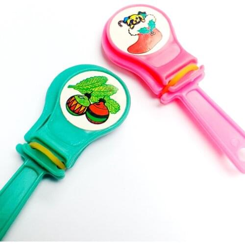 10 pcs Mini 7cm christmas X‘mas Sound Clappers GS4-2 Goody Bags party Favor toys Pinata Carnivals Clicker Sound Maker