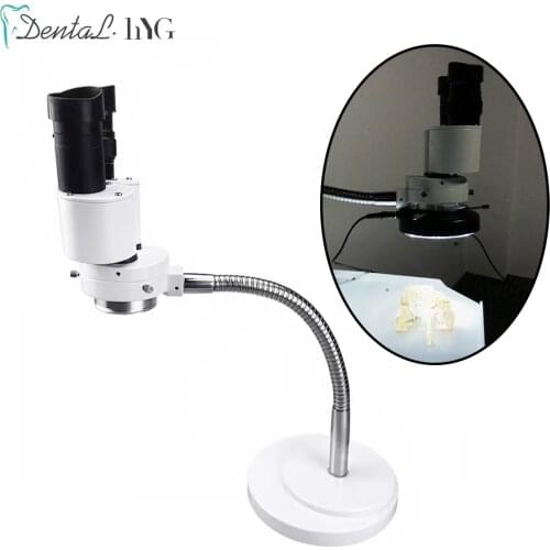 High Definition Dental Lab Microscope Binocular Denture Processing Microscope /Jade Ware Processing Microscope 5X/10X/15X/20X