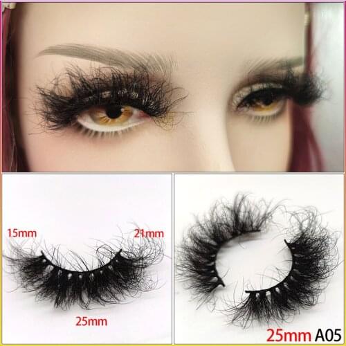 High quality 3D 5D FULLY real mink 25mm lashes luxury mink strip custom packaging paper box make up drop shipping