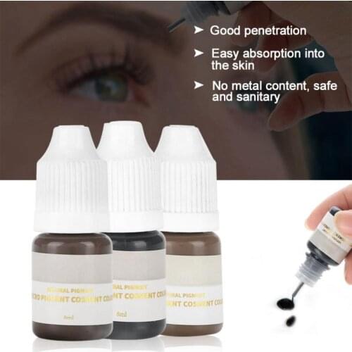 1pcs 8ml Microbalding Pigment Tattoo Ink Colors 3d Embroidery Accessories Permanent Makeup for Eyebrow Lip Eyeliner Tattoo Kit