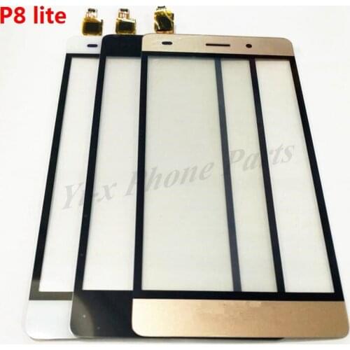 10pcs/lot Touch Screen Sensor Digitizer Glass lens For Huawei P8 Lite Replacement Parts (not for P8 lite 2017 )