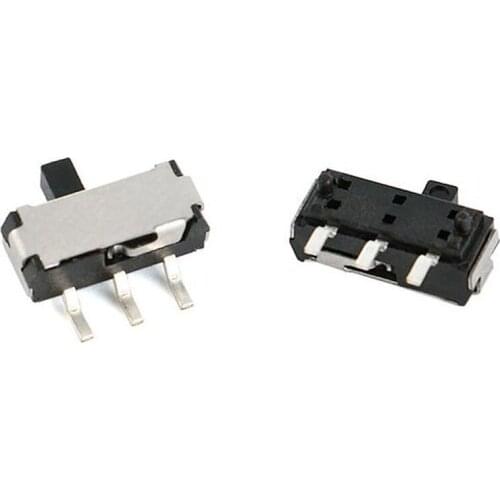 100PCS/1LOT MSK-22D14(1P2T) 9*3.5*3.5mm Side SMD Slide Toggle Switches 2 Gear 3PIN Handle:2MM