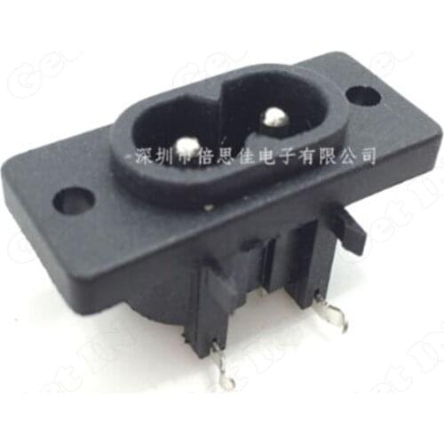 20PCS-50PCS VDE 2Core Soldering AC Power Outlets 2 Foot AC Power Outlet Socket Connectors with Ear High Quality