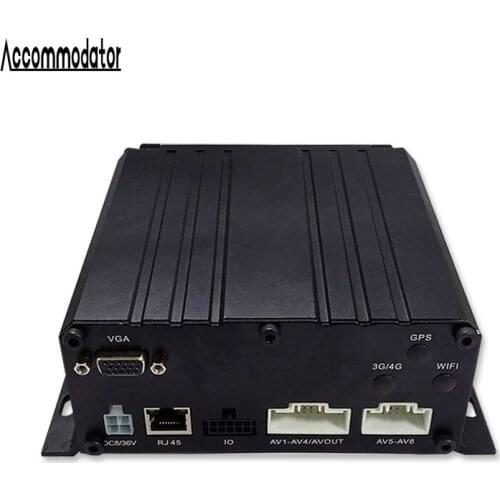 AHD 1080P 6 Channels H.264 HDD SD Card Mobile DVR for Vehicle Car Trailer Truck Taxi School Bus