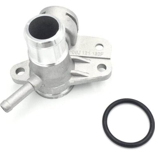 Aluminum Water Coolant Hose Connector Flange For Tiguan Passat B7 CC Golf MK6 A3 Q3 TT Skoda Octavia 06J121132F 06J 121 132 F