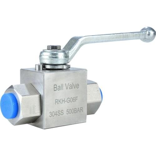 DN6 High Pressure Ball Valve RKH-G Stainless Steel Internal Thread Corrosion Resistant Hydraulic Ball Valve
