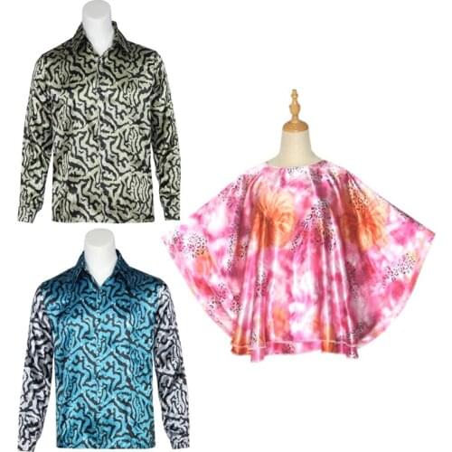 Tiger King Joe Exotic Cosplay Costumes Floral Pattern Long Sleeve Shirts Men Women Tops Outfits Boys Girls Halloween Carnival