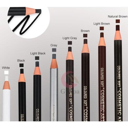 6PCS Waterproof Microblading Permanent Makeup Eyebrow Lip Design Eye Brow Positioning Lip Tattoo Pen Pencil Tools Marker Liner