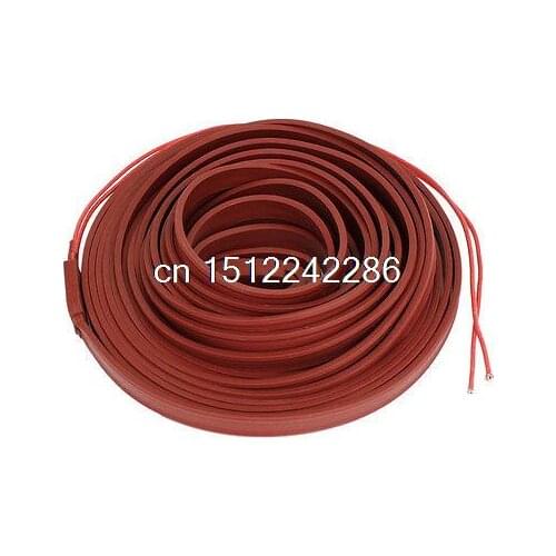 Brick Red Pipeline Waterproof Heating Cable 220V 10M x 15mm