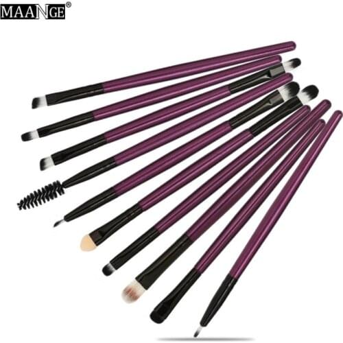 10 pcs Makeup brushes Professional Eyebrow Blusher Lip Powder Foundation Cosmetic Brush Make up Brush Set Drop Shipping 2018a18