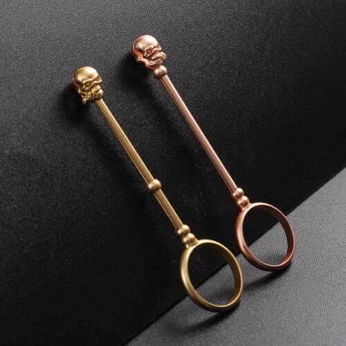 Skull Personality Elegant Cigarette Holder Ring for Women/Men Smoker,Adjustable Cigarette Holder