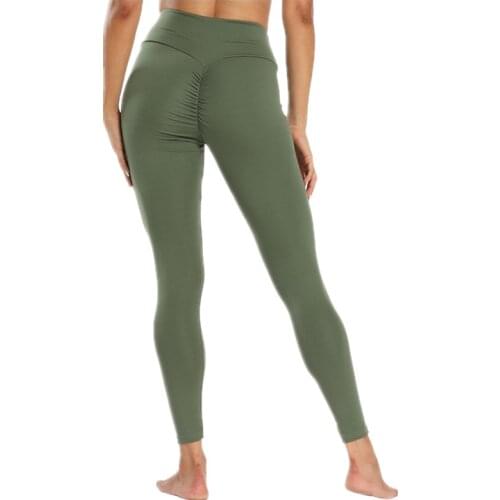 High Waist Sexy Push Up Fitness Women Leggings Casual Slim Sport Gym Leggings Female Workout Solid Color Anti Cellulite Pants