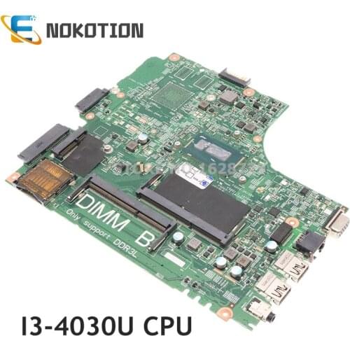 NOKOTION CN-0RGV81 0RGV81 RGV81 For DELL Latitude 3440 Laptop Motherboard With SR1EN I3-4030U CPU DL340-HSW MB 13221-1 WVPHP